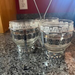 Vintage Mid Century Modern LIBBY condiment caddy
